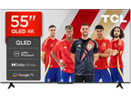 TV QLED 55 - TCL 55T69C, UHD 4K, Procesador AiPQ, Smart TV, DVB-T2, Negro