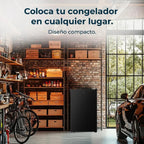 Cecotec Congelador vertical Bolero CoolMarket TF 87 Black
