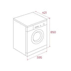 Lavadora Teka WMK 40740 7kg Carga Frontal 1200rpm A Blanca