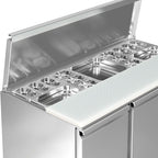 Saladette Eco - 1,37 x 0,7 M - con 3 puertas  GGM Gastro