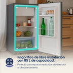 Origial COOL&FREEZE MINI 85 L INOX Frigorífico Bajo Encimera 85 litros E Inox