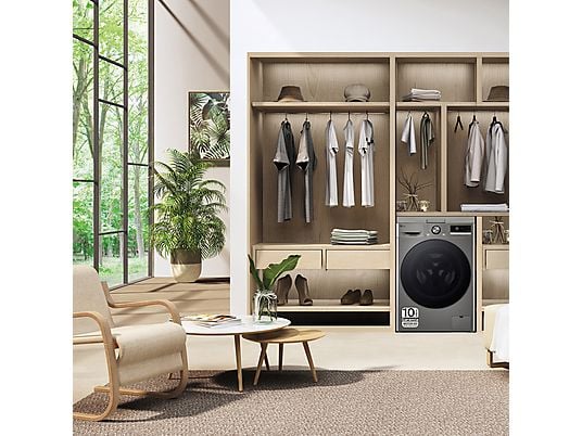 LG - lavadora F4WR7009AGS 9kg 1400rpm Inox a
