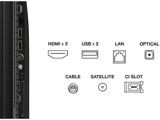 TV QLED 43" - TCL 43P7K, UHD 4K, AiPQ Processor, Smart TV, DVB-T2, 60 Hz, Pantalla HVA, Dolby Atmos, Negro