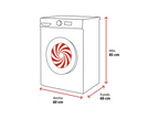 Lavadora carga frontal - Candy GD 4105-S ProWash 300, 10 kg, 1400 rpm, 16 programas, Blanco