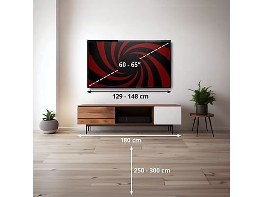 TV QNED 65 - LG 65QNED81A6A, UHD 4K, Procesador Inteligente α7 AI Processor 4K Gen8, Smart TV, DVB-T2 (H.265), Negro