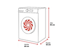 Lavadora carga frontal - LG F4X1009NWK, 9 kg, 1400 rpm, 10 programas, AI Direct Drive, ThinQ, Blanco Marfil