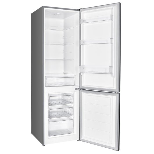 Frigorífico Corberó CCH1824EX 262L Inox Estático Luz LED Cajón para frutas y verduras Silencioso 40dB