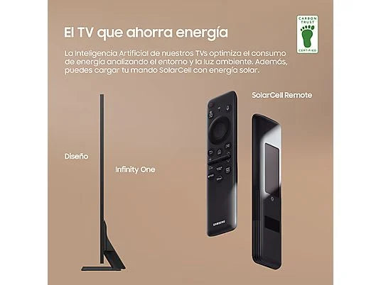 TV Neo QLED 65" - Samsung TQ65QN95DATXXC, UHD 4K Mini LED, Procesador NQ4 AI Gen2, Smart TV, DVB-T2 (H.265), Graphite Black