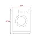 Lavadora Teka WMK 40740 7kg Carga Frontal 1200rpm A Blanca