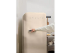 Frigorífico una puerta - CREATE FRIDGE RETRO 281L, Altura 159 cm, Plata