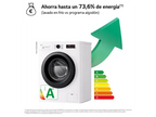 Lavadora carga frontal - LG F4X1009NWK, 9 kg, 1400 rpm, 10 programas, AI Direct Drive, ThinQ, Blanco Marfil