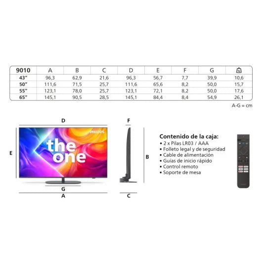 TV Philips The One Ambilight QLED 65 65PUS9010 UltraHD 4K Dolby Vision Dolby Atmos Titan OS