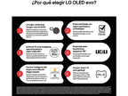 TV OLED 65 - LG OLED65G54LW, OLED 4K, Procesador Inteligente α11 AI Processor 4K Gen2, Smart TV, Rocky Black