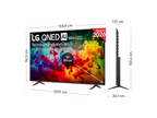 TV QNED Mini LED 75 - LG 75QNED72B6A, UHD 4K, Procesador Inteligente α7 AI Processor 4K Gen9, Smart TV, DVB-T2 (H.265), Negro