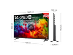 TV QNED 65 - LG 65QNED72B6B, UHD 4K, Procesador Inteligente α7 AI Processor 4K Gen9, Smart TV, DVB-T2 (H.265), Negro