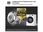 Lavadora carga frontal - LG F4X1009NWK, 9 kg, 1400 rpm, 10 programas, AI Direct Drive, ThinQ, Blanco Marfil