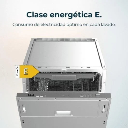 Cecotec Bolero Aguazero 4101 Full-BI Lavavajillas Integrable 11 Cubiertos E Acero Inoxidable