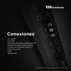 TV TD Systems LED M43C22TIZEN 43 4K UltraHD 60Hz Smart TV Tizen HDR10 Bixby