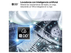 Lavadora carga frontal - LG F4X1009NWK, 9 kg, 1400 rpm, 10 programas, AI Direct Drive, ThinQ, Blanco Marfil
