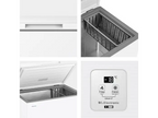 Congelador horizontal - Hisense FT200N1AWDL, 198 l, 85.8 cm, Congelador Convertible, Goma Antibacteria, Blanco