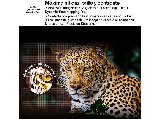 TV OLED 55 - LG OLED55G54LW.AEU, OLED 4K, Procesador Inteligente α11 AI Processor 4K Gen2, Smart TV, DVB-T2 (H.265), Rocky Black