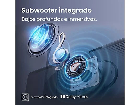 TV Mini LED 50 - Hisense 50E8Q, UHD 4K, 144 Hz, Hi-View Engine, Escalador HDR IA, Subwoofer integrado, Negro