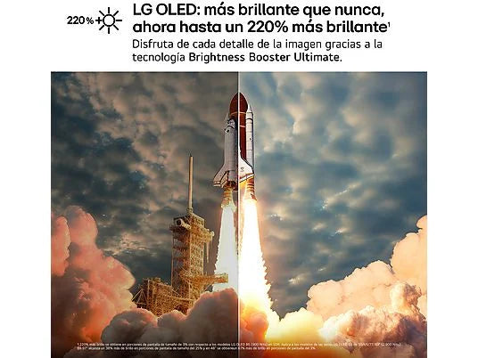 TV OLED 83" - LG OLED83G54LW.AEU, OLED 4K, Procesador Inteligente α11 AI Processor 4K Gen2, Smart TV, DVB-T2 (H.265), Rocky Black