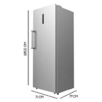 Cecotec Congelador Vertical de 380L Bolero CoolMarket UF 380 inox D. 1950W, Motor Inverter Plus, Bajo Consumo, Total No Frost