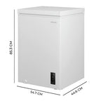 Congelador Cecotec Bolero CoolMarket Chest 99P 99L Dual UltraContact White