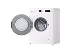Lavadora carga frontal - LG F4X1009NWK, 9 kg, 1400 rpm, 10 programas, AI Direct Drive, ThinQ, Blanco Marfil