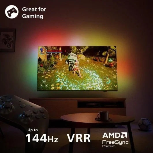 TV Philips The One Ambilight QLED 55 55PUS9010 UltraHD 4K Dolby Vision Dolby Atmos Titan OS