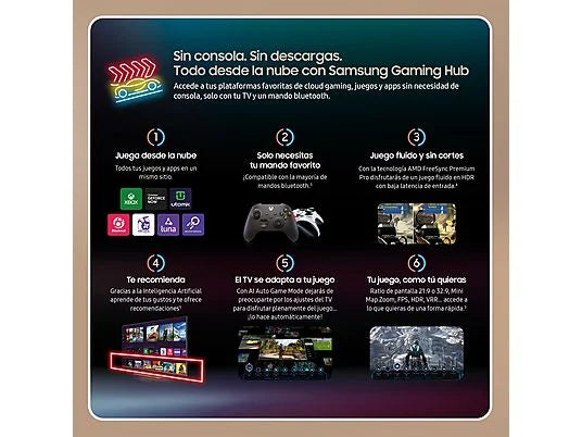 TV Neo QLED 55 - Samsung TQ55QN95DATXXC, UHD 4K Mini LED, Procesador NQ4 AI Gen2 , Smart TV, DVB-T2 (H.265), Graphite Black