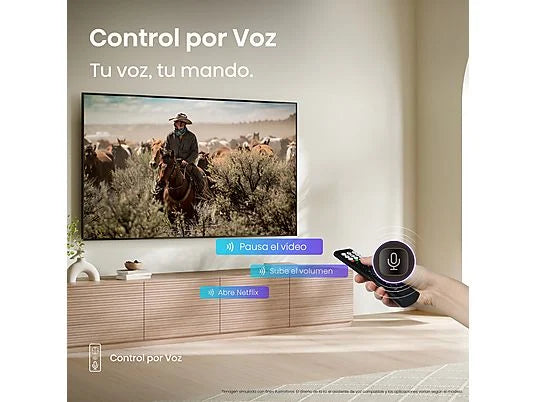 TV LED 55 - Hisense 55A6Q, UHD 4K, Quad CoreMT9603, IA 4K Upscaler, Modo Juego Plus, Control por voz, Negro