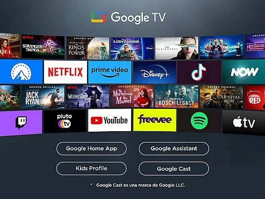 TV QLED 85" - TCL 85P7K, UHD 4K, AiPQ Processor, Smart TV, DVB-T2 (H.265), Negro