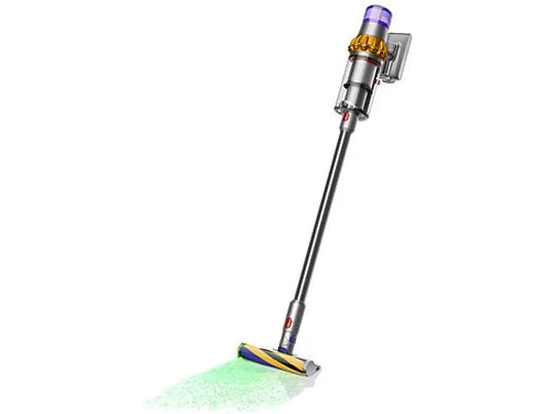 Aspirador escoba - Dyson V15 Detect Absolute, Potencia succión 240 AW, 60 min, Inteligente y Potente, 3 Modos, Tecnología Láser, Sensor Suciedad