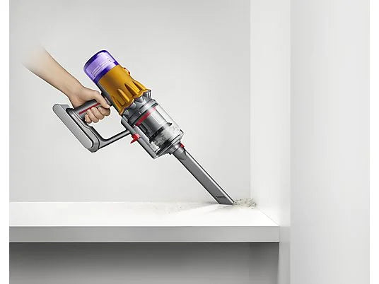 Aspirador escoba - Dyson V12 Detect Slim Absolute, Potencia succión 150 AW, Inteligente y Ligero, 60 min, Pantalla LCD, Tecnología Láser