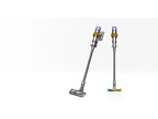 Aspirador escoba - Dyson V15 Detect Absolute, Potencia succión 240 AW, 60 min, Inteligente y Potente, 3 Modos, Tecnología Láser, Sensor Suciedad