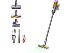 Aspirador escoba - Dyson V12 Detect Slim Absolute, Potencia succión 150 AW, Inteligente y Ligero, 60 min, Pantalla LCD, Tecnología Láser