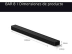 Barra de sonido - Sony BRAVIA Theatre Bar 8, Dolby Atmos, 11 altavoces, WiFi, Bluetooth, 360 Spatial Sound Mapping, 495W, Apple Airplay, HTA8000