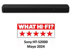 Barra de sonido - Sony HT-S2000, 3.1 Canales, Dolby Atmos, DTS:X, Bluetooth, Subwoofer integrado dual, 350 W, Sonido envolvente, HDMI, Negro