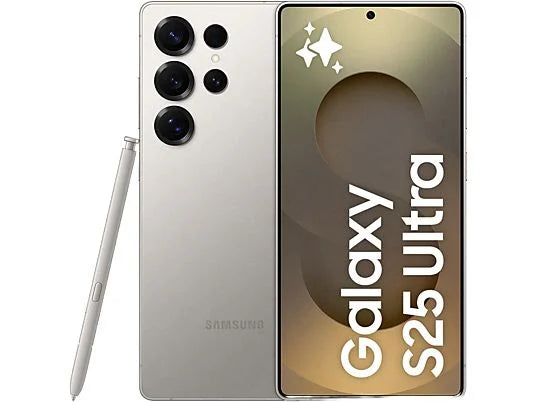 Móvil - Samsung Galaxy S25 Ultra, gris titanio, 256 GB, 12 GB RAM, 6.9 WQHD+, Snapdragon 8, 5000 mAh, Android 15