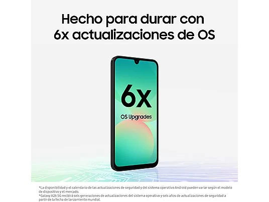 Móvil - Samsung Galaxy A26 5G, Menta, 128 GB, 6 GB RAM