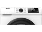 Lavadora carga frontal - Hisense WF1Q8041BW, 8 kg, 1400 Rpm, Función Vapor, Eficiencia A-20%, Blanco