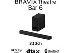 Barra de sonido - Sony BRAVIA Theatre Bar 6 (HTB600), 3.1.2 envolventes con subwoofer, Altavoces ascendentes, Dolby Atmos, DTS:X, Voice Zoom 3 con IA