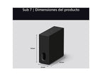 Subwoofer - Sony BRAVIA Theatre Sub 7, 100 W, Inalámbrico, Graves profundos, Fácil configuración/control, Compacto, Diseño de 2 posiciones, SW7, Negro
