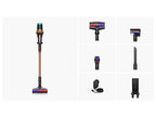 Aspirador escoba - Dyson V16 Piston Animal, Potencia succión 315 AW, Autonomía 70 min, Antienredos, Black/Cooper