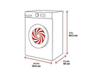 Lavadora carga frontal - Bosch WUU28T8XES, 8 kg, 1.400 rpm, 15 programas, Inox