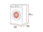 Lavadora carga frontal - Beko Energy Spin VBM3WFT39413WA, 9 kg, 1400 rpm, 15 programas, Motor ProSmart Inverter, Blanco
