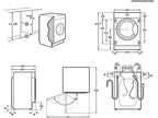 Lavadora integrable - AEG LFN7G8434F, 8 kg, 1400 rpm, Tecnología ProSense, Función Vapor, Sin panelar