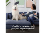 Aspirador escoba - Cecotec Conga Rockstar RS70 Pet Flex, 500 W, 65 min Autonomía, Sin Bolsa, Cepillo para Animales, Negro/Dorado